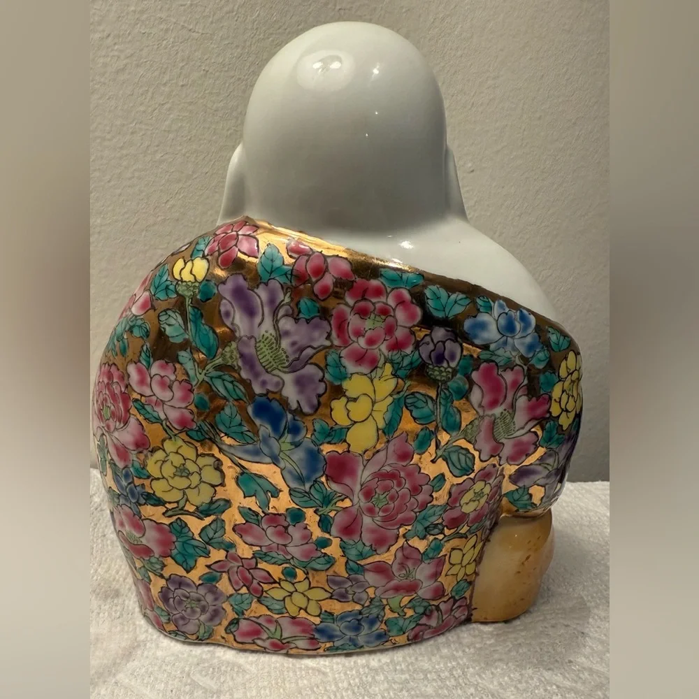 Vintage Oriental Chinese Laughing Buddha Statue - Picture 2 of 3